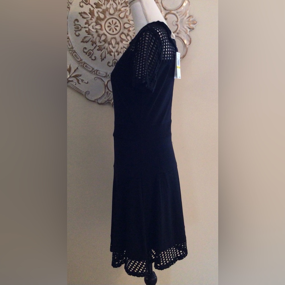 NWT MICHAEL Michael Kors Black Dress Sz M - Picture 4 of 10
